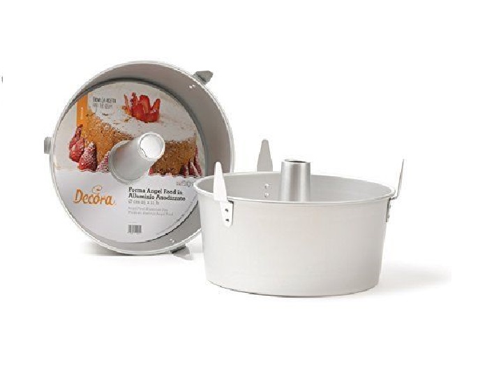 STAMPO IN ALLUMINIO DA 25 CM FORMA ANGEL FOOD PER CHIFFON CAKE DECORA - 1 PEZZO STAMPO IN ALLUMINIO DA 25 CM FORMA ANGEL FOOD PER CHIFFON CAKE DECORA - 1 PEZZO