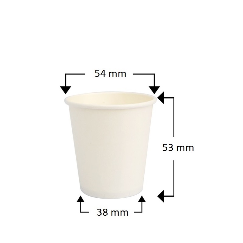 Palucart 500 Bicchieri in Carta per Caffe 90ml Bicchierini Colore Avana con  Grafica (3 oz) + 500 Palette in Legno di Betulla Biodegradabili in