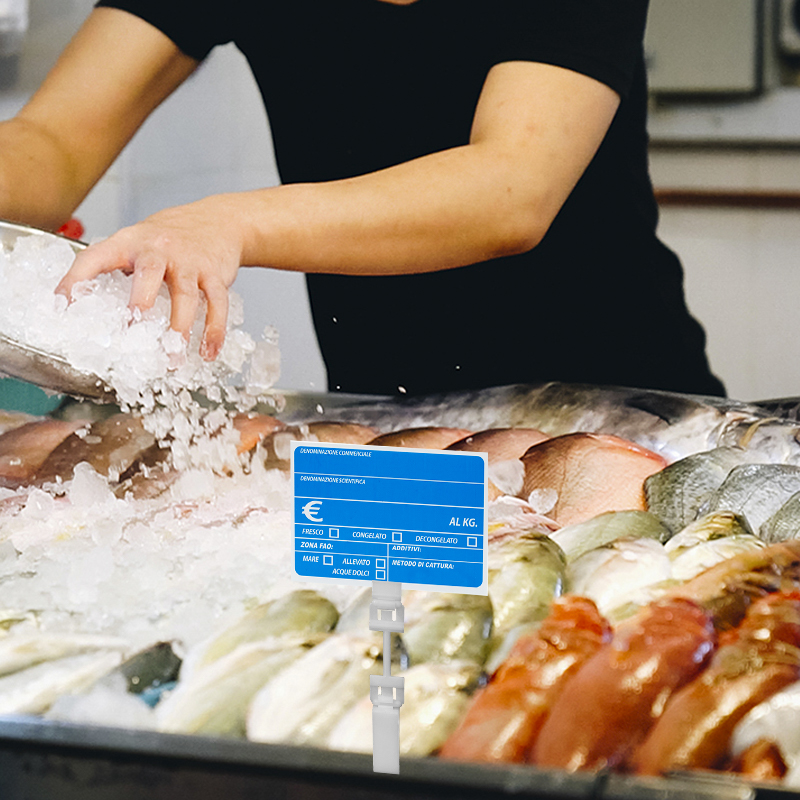 Segnaprezzi Plastificati Per Pescaria - 30 Pezzi, 8,3x11,3 Cm - Foto 11