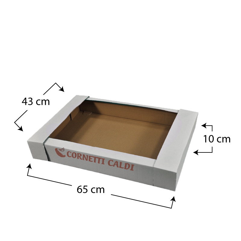 Porta Cornetti in Cartone con mis 43x65cm ideali per asporto