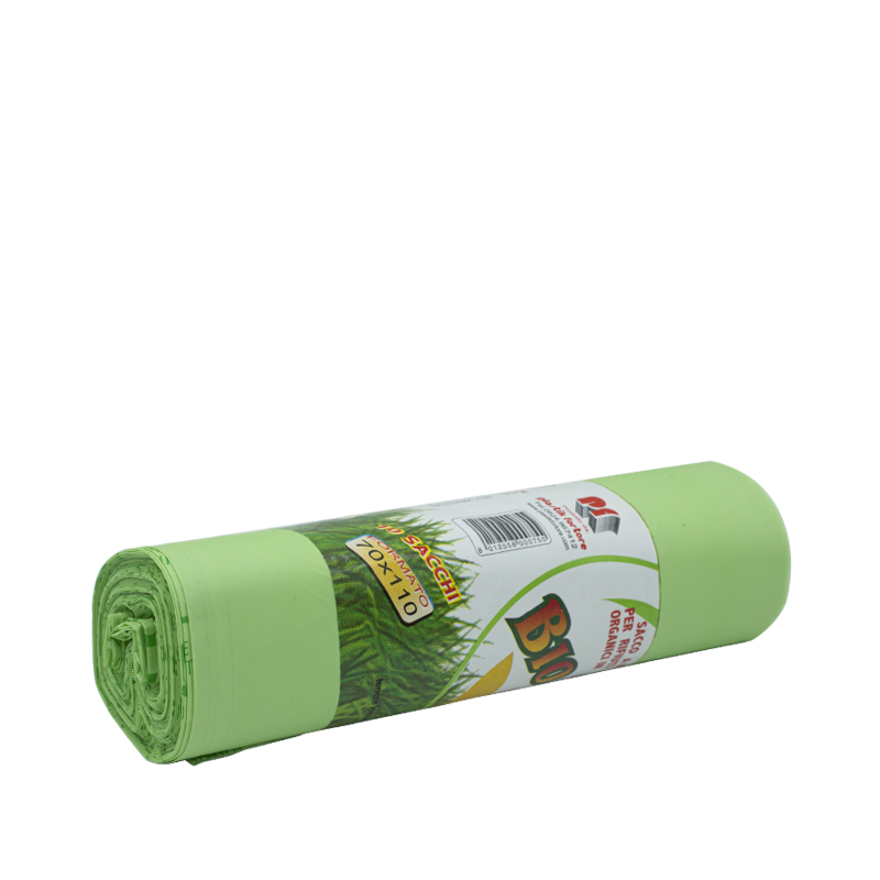 Biodegradabili Compostabili - 60 pezzi 110 litri Sacchi Raccolta Umido e Organico cm 70x110 