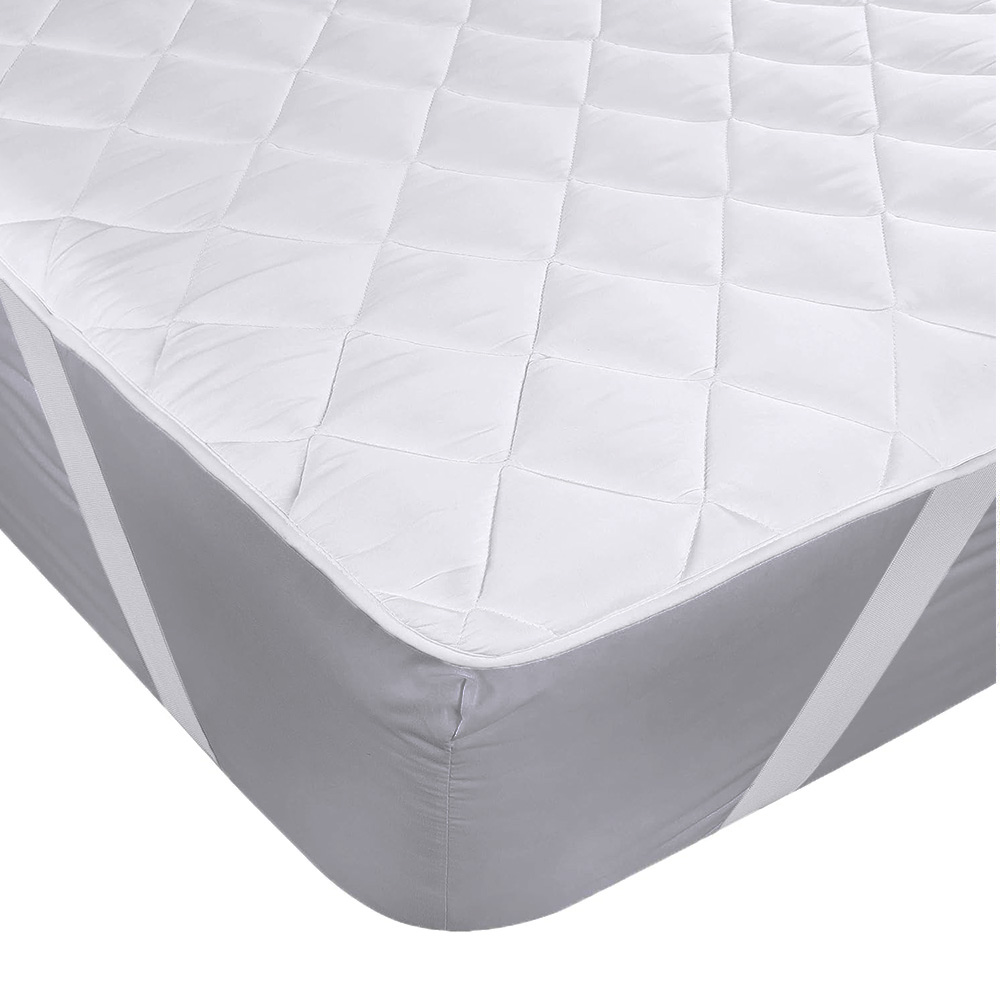 DROVAN Coprimaterasso Letto Matrimoniale XL - Extra Spesso Con Tasca Profonda - Imbottitura In Fibra A Spirale 7D Traspirante - Antiscivolo Per Materassi Da 20 A 53 Cm