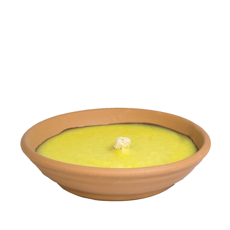 Candele anti insetti alla Citronella in coccio di Terracotta. Confezione da 17 cm. di diametro e 20 Pezzi. Candele anti insetti alla Citronella in coccio di Terracotta. Confezione da 17 cm. di diametro e 20 Pezzi.