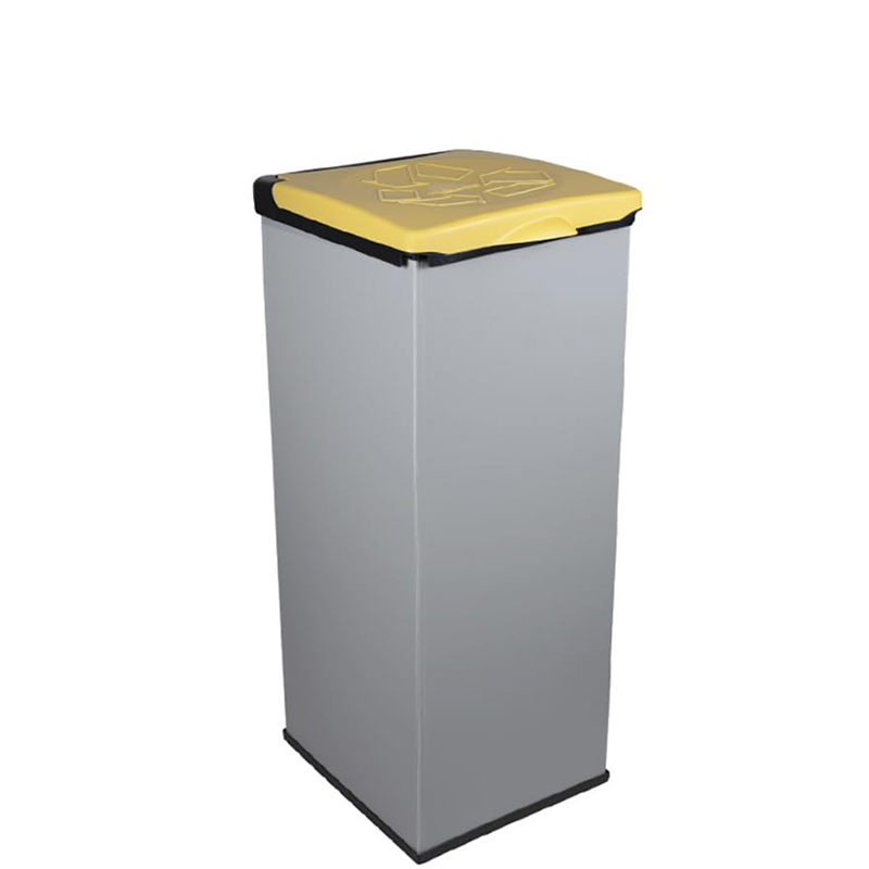 3 Scomparti 25l Pattumiera 3 Scomparti Avilia - 75L Per Raccolta Differenziata, Plastica, Colore Tortora Pattumiera Per Differenziata