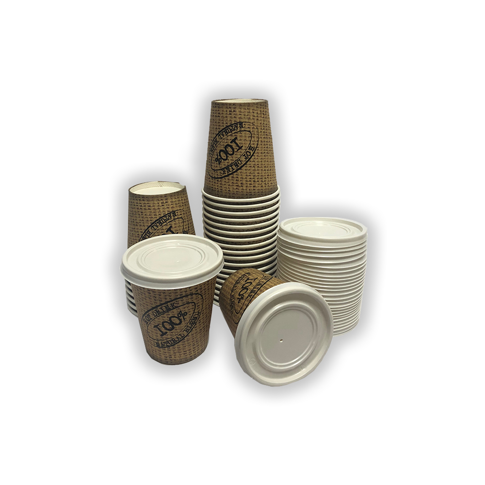 acqua Sani Bicchieri di carta monouso da 200 ml distributori feste tè per cappuccino 