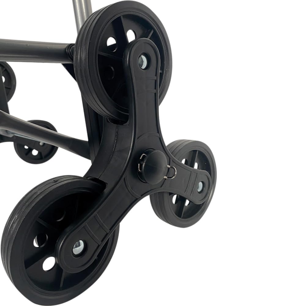 Carrello Della Spesa Andrea 46L Con 6 Ruote - Piegevole, Grigio Marengo, Portata Fino A 35kg