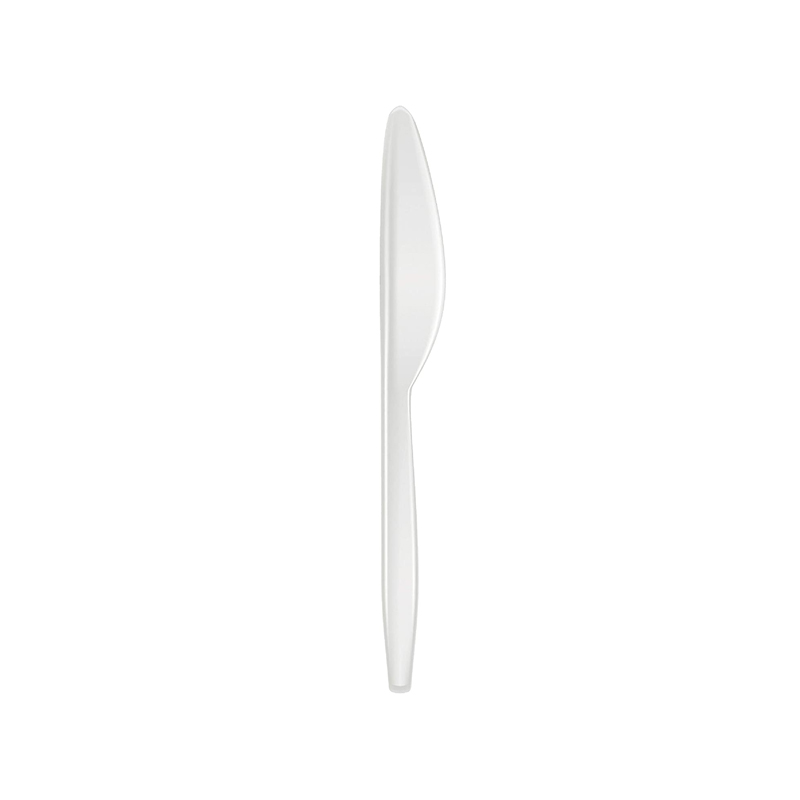 Coltello in plastica di colore bianco. confezione singola contenente 100 Coltelli. Coltello in plastica di colore bianco. confezione singola contenente 100 Coltelli.
