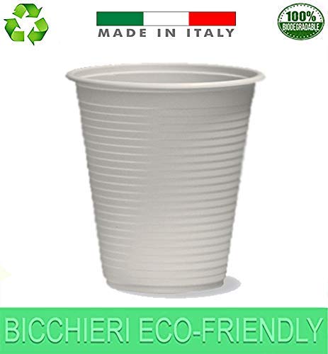 Bicchieri Biodegradabili 200 ml Bianchi compostabili BIO-Compost Tazza monouso Acqua bibite rispetta la Natura 600 pezzi Bicchieri Biodegradabili 200 ml Bianchi compostabili BIO-Compost Tazza monouso Acqua bibite rispetta la Natura 600 pezzi