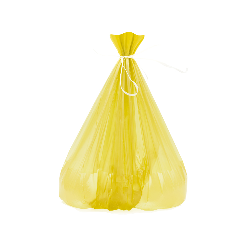 Sacchi spazzatura di colore giallo 70x110cm