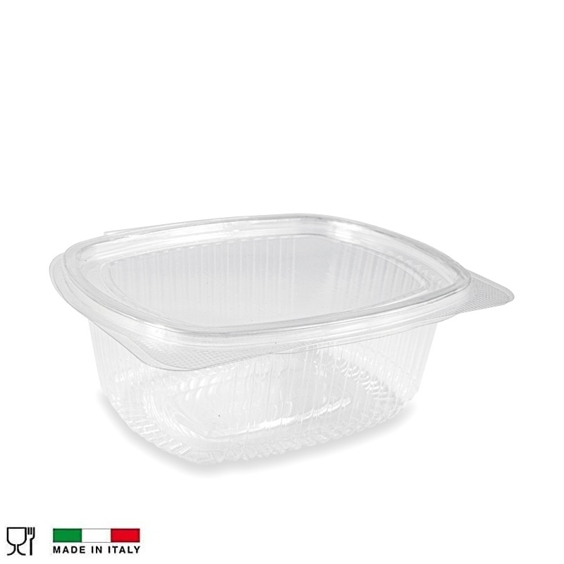 50 Vaschette per Alimenti 750cc Ovali Trasparenti PET Plastica Insalata