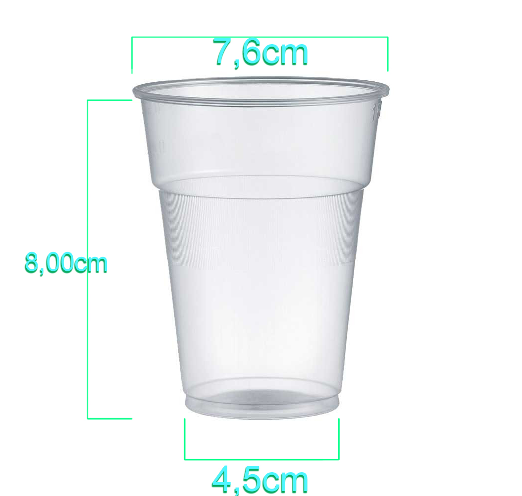 Bicchieri plastica rigidi