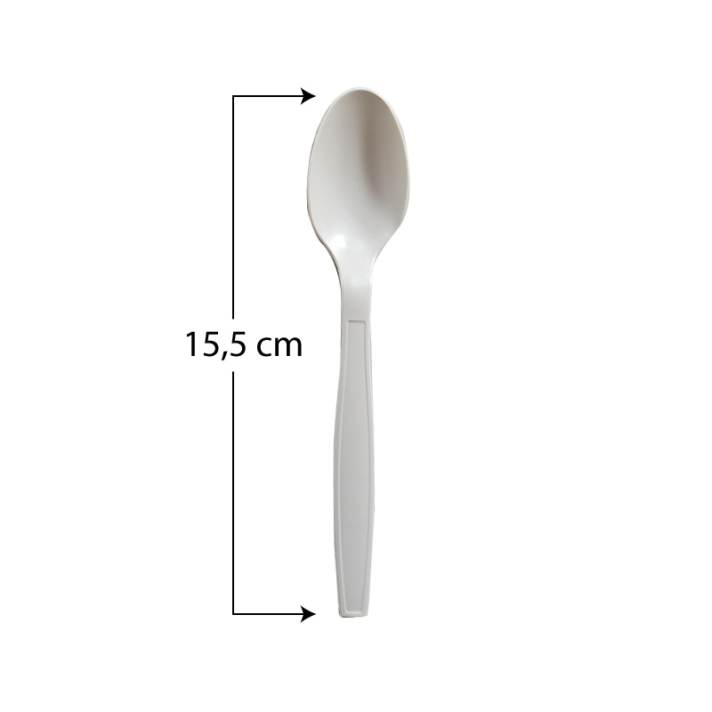100 Cucchiai Di Plastica Bianchi – Riutilizzabili, Lavabili, Lunghi 15 Cm, Per Feste E Campeggio