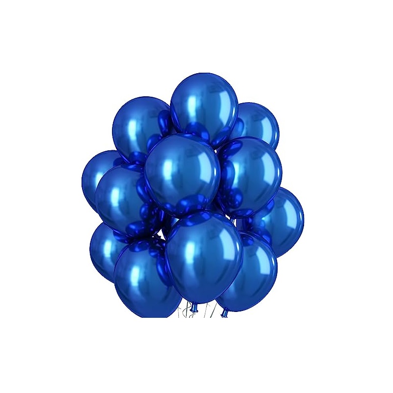 Palloncini Metallizzati Gonfiabili 35cm per Compleanno Blu