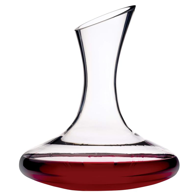 Decanter in vetro per vino 1,4 Litri 21x23cm Aeratore Vino