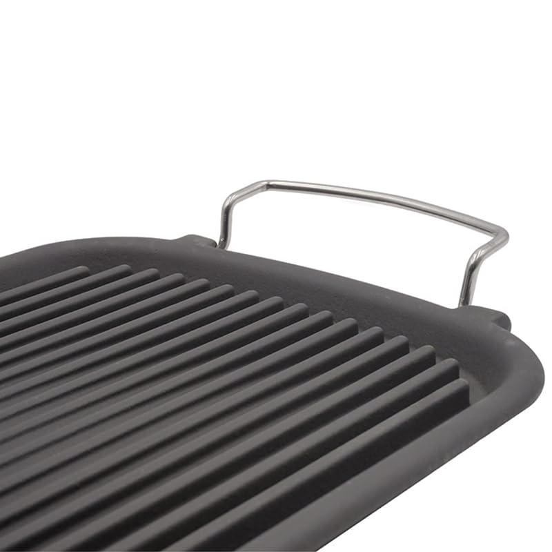 GUSTO CASA - Bistecchiera Rettangolare In Ghisa Con Manici Linea Ghise 39x22 Cm 635716