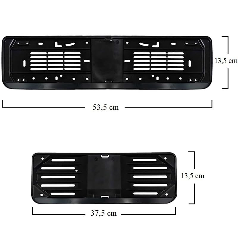 Portatarga Auto Kit Anteriore Posteriore Supporto universale