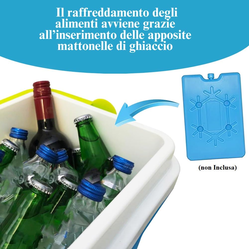 Panetti Termici Ghiaccio Giostyle | Confezione Da 4 | Gel Atossico | Per Frigo E Picnic - Foto 8