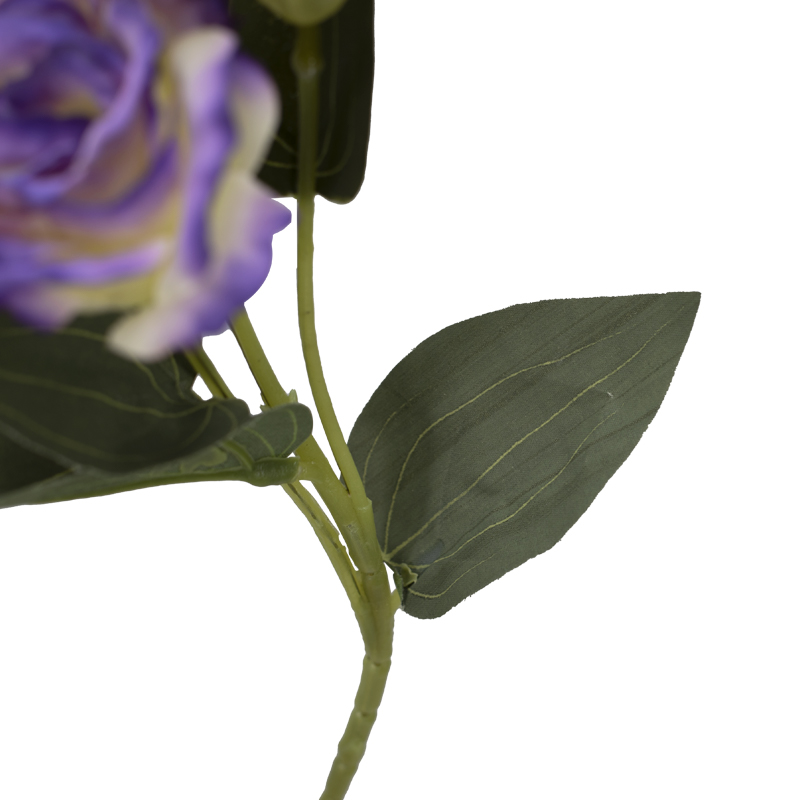 Bouquet artificiale di rose e ortensie, 9 pezzi, 25 cm, rosa-viola