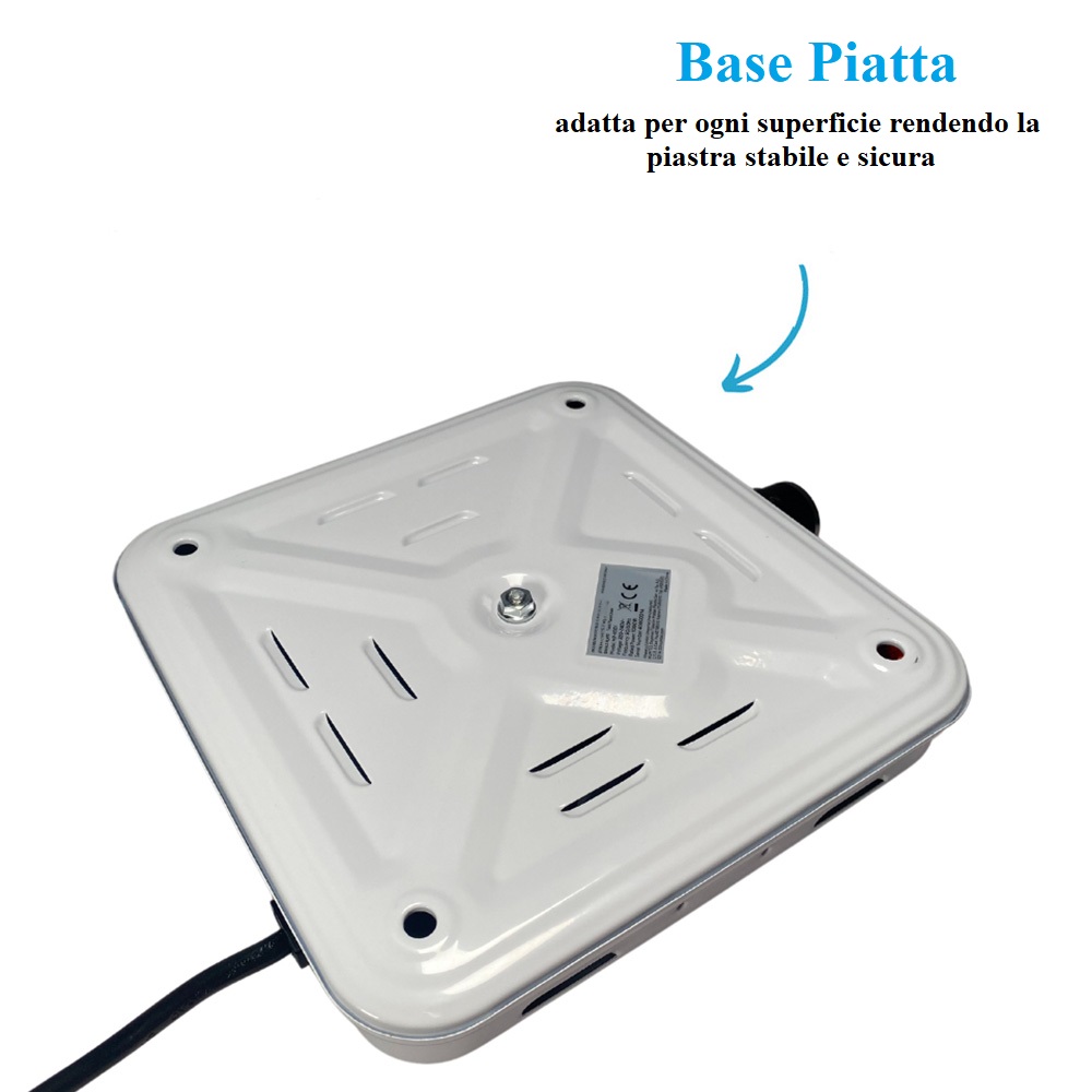 Fornello Elettrico Portatile 500W - Piastra In Ghisa, Compatto, Ideale Per Campeggio - Foto 8