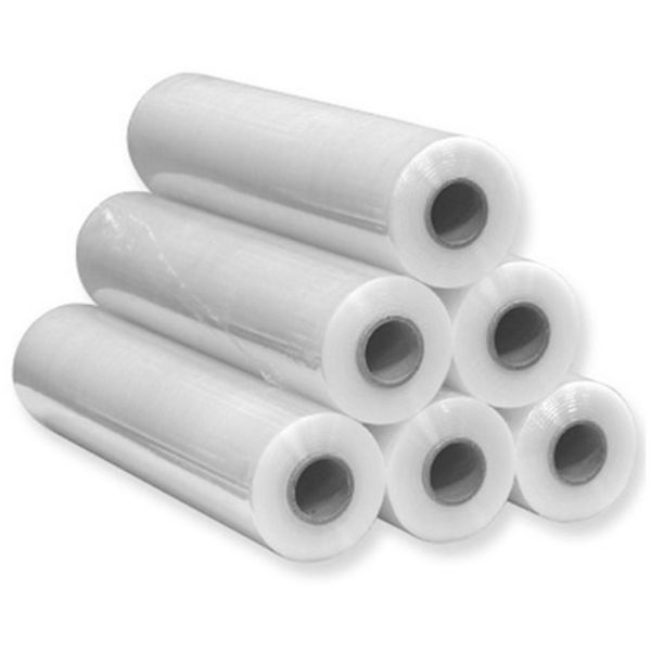 Pellicola estensibile bianco 2,2 kg altezza 50 cm 6 rotoli Pellicola estensibile bianco 2,2 kg altezza 50 cm 6 rotoli