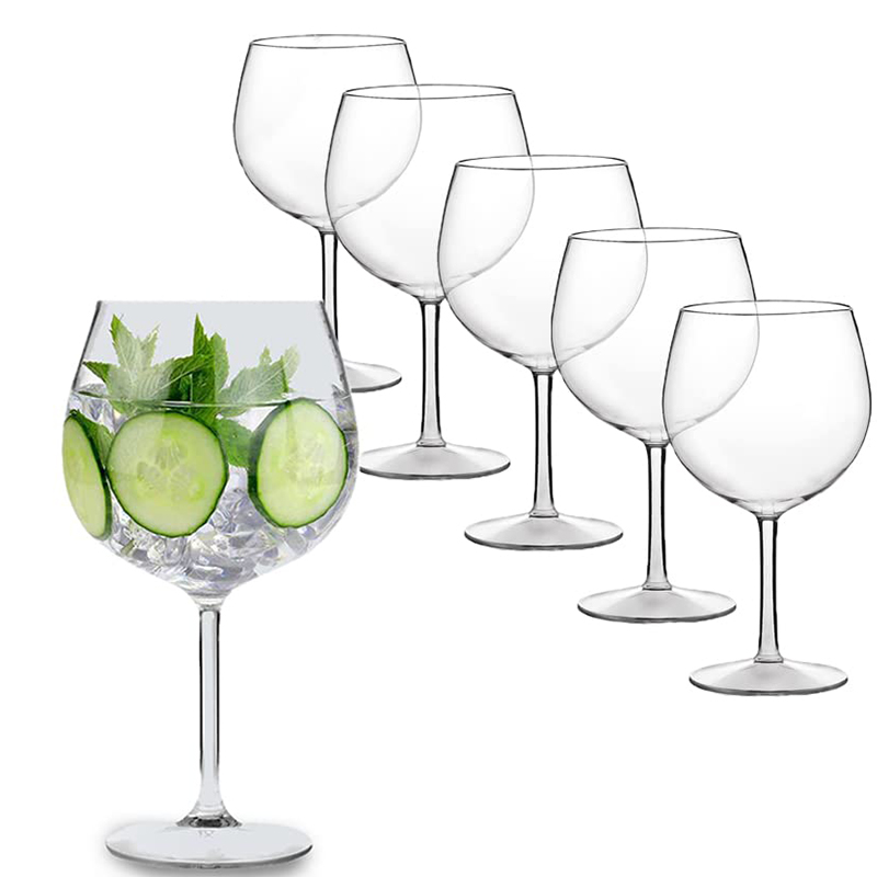 Bicchiere per il Gin, trasparente in plastica da 580cc