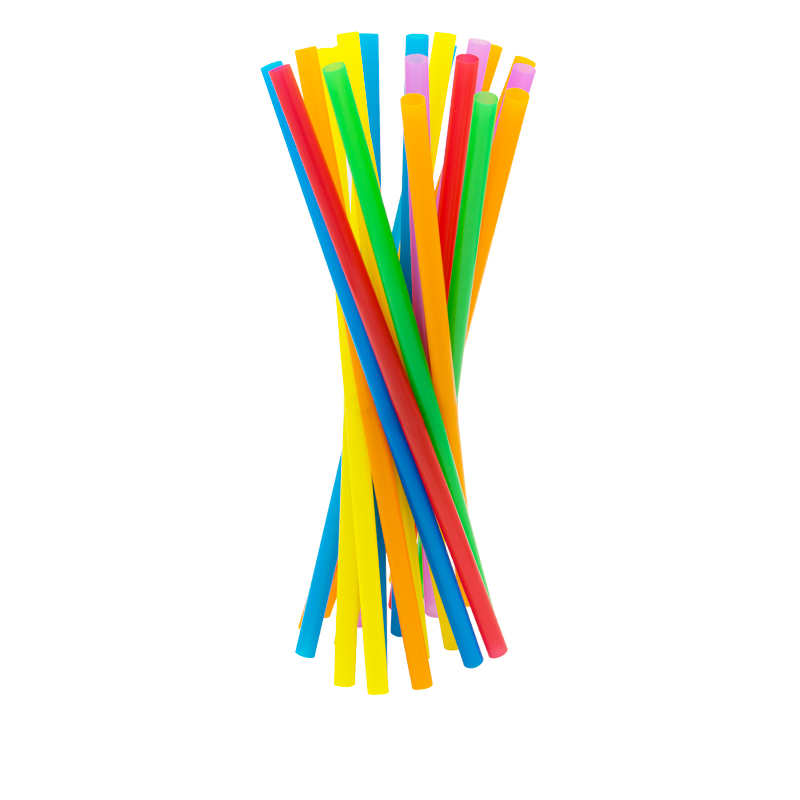 Cannucce diritte in colorazione assortita, da 21 cm e diametro 7 mm; disponibili in confezioni da 1000 pezzi Cannucce diritte in colorazione assortita, da 21 cm e diametro 7 mm; disponibili in confezioni da 1000 pezzi