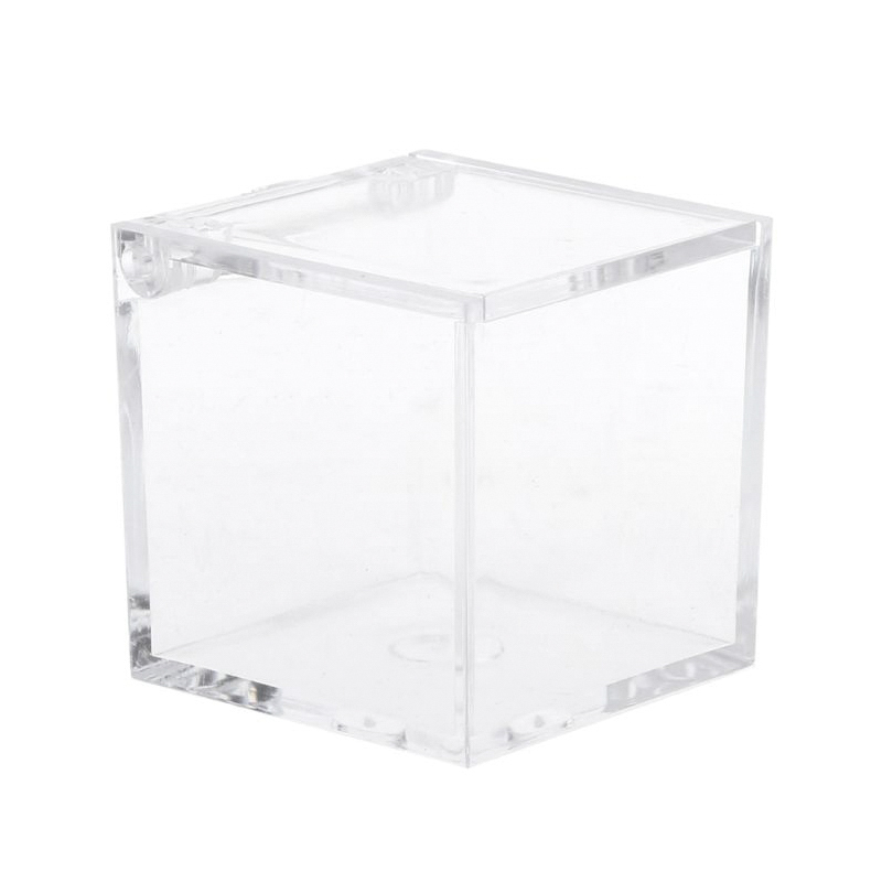 Scatoline plexiglass scatole plastica trasparenti regalo portaconfetti