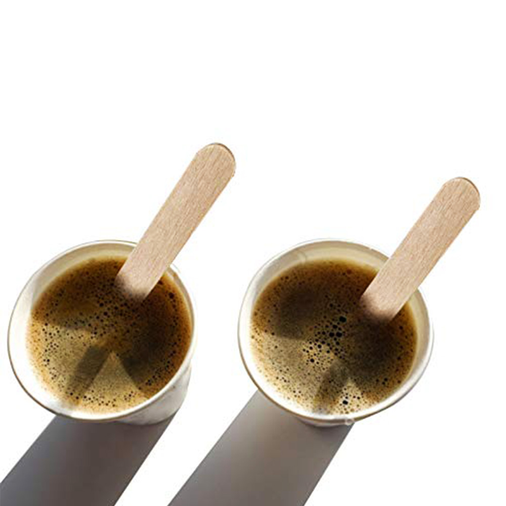 Palette Caffè Monouso In Legno Di Betulla - Biodegradabili E Compostabili | Confezione Da 1000 - Foto 7