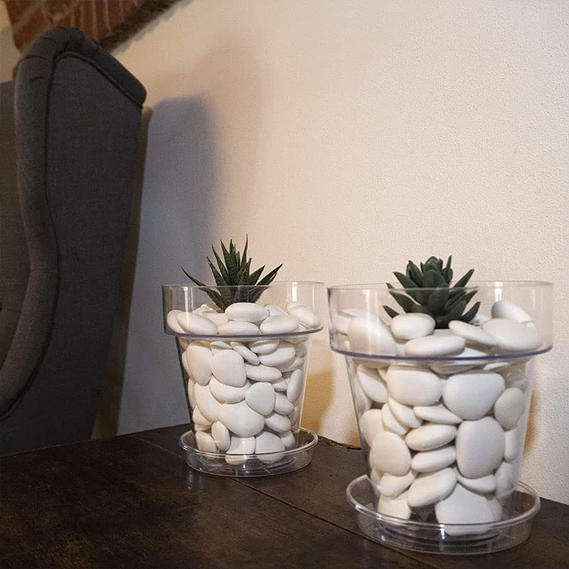 Sassi decorativi in plastica per vasi