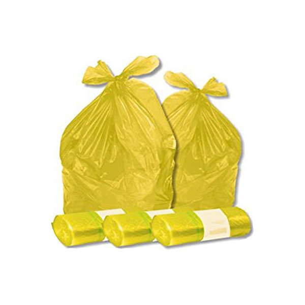 Sacchi per la raccolta differenziata in Plastica PE-LD, di colore Giallo da 70x110 cm. Confezione da 100 Buste. Sacchi per la raccolta differenziata in Plastica PE-LD, di colore Giallo da 70x110 cm. Confezione da 100 Buste.