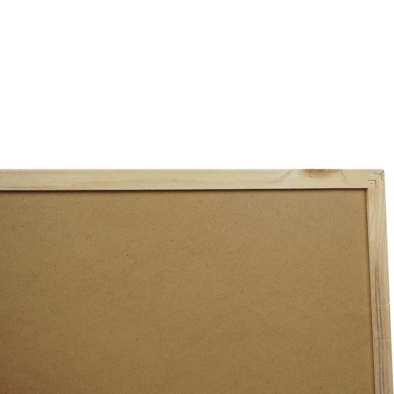 Bi-Office Lavagna Nera Per Gesso Basic, Cornice di Pino, 90 x 60 cm