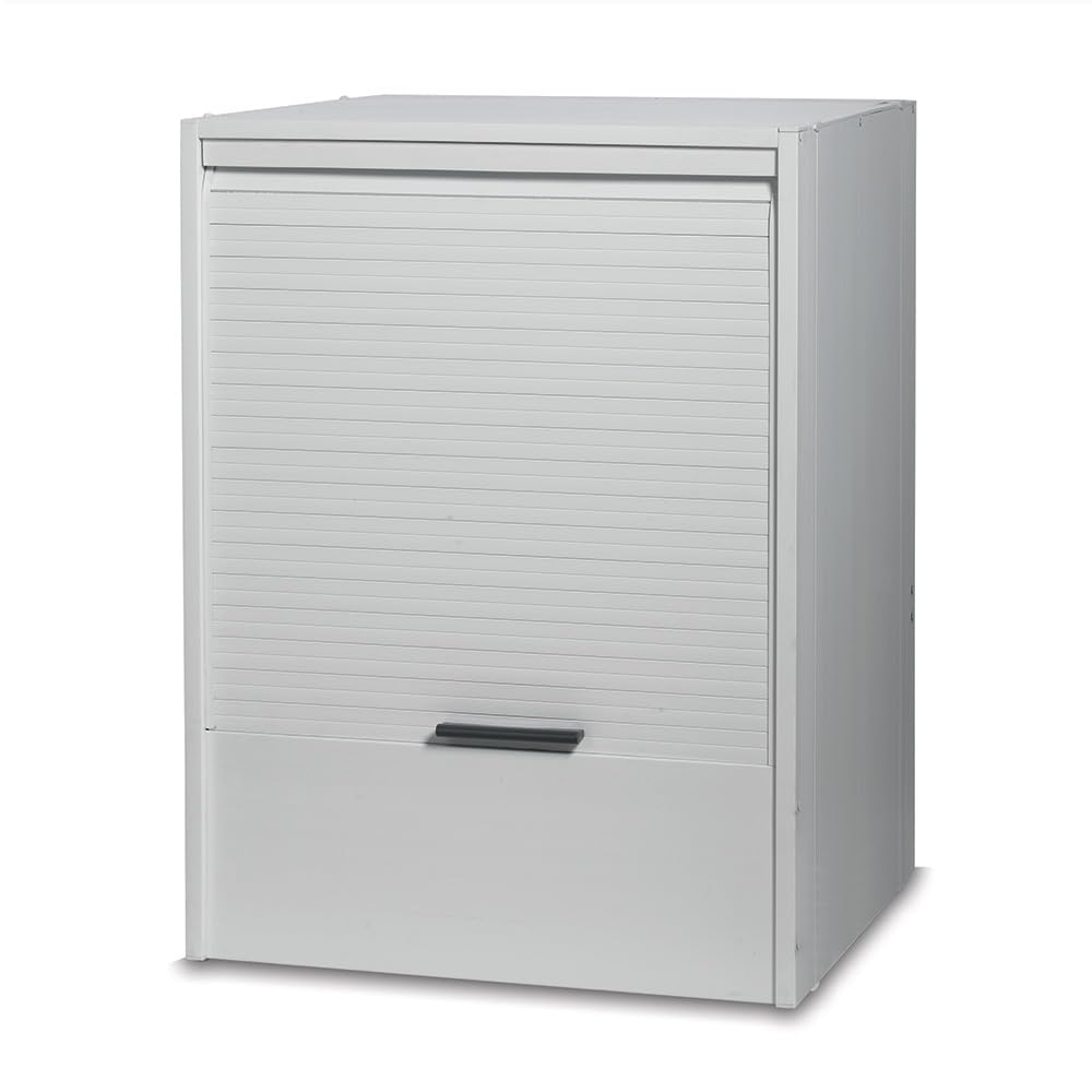 Mobile Copri Lavatrice In Resina Bianco 68,5x64,5x88cm | Impermeabile Per Interno Ed Esterno | Facile Montaggio Senza Viti