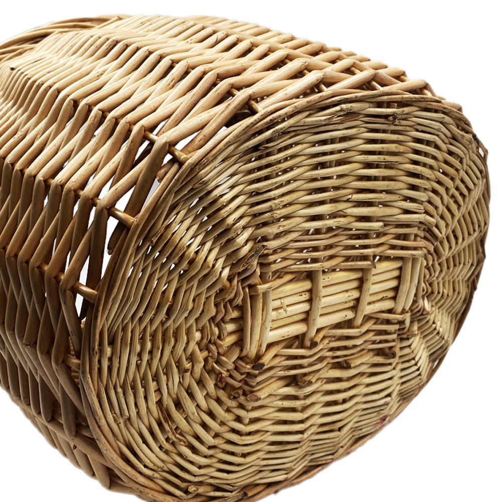 Cestino In Vimini Per Biciclette Bambini | 23x17x15 Cm | Con Cinghie Regolabili | Handmade - Foto 4