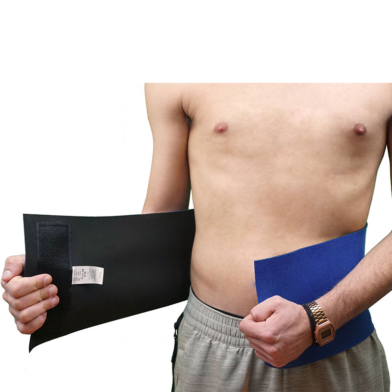 Fascia lombare cintura per la schiena unisex blu con velcro
