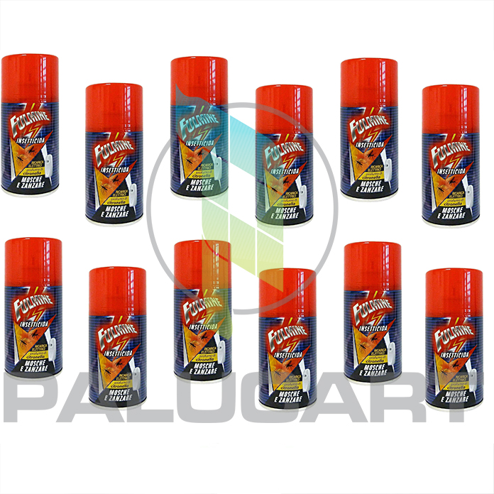 INSETTICIDA ANTI MOSCHE E ZANZARE 250ML PER EROGATORI AUTOMATICI - 12 PEZZI INSETTICIDA ANTI MOSCHE E ZANZARE 250ML PER EROGATORI AUTOMATICI - 12 PEZZI