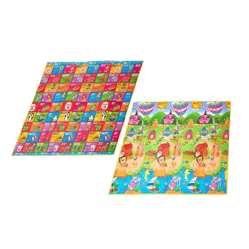 Tappeti gioco neonati. Tappetone bambini double face 180X150