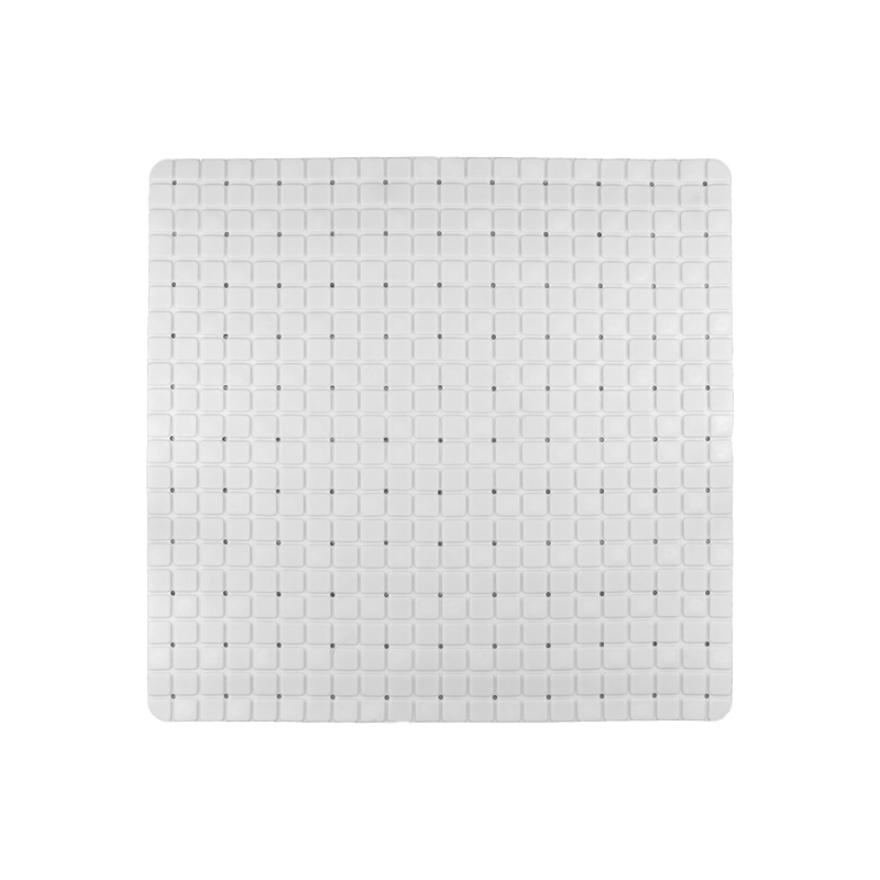 Tappeto antiscivolo per doccia o vasca in PVC bianco cm 72x34