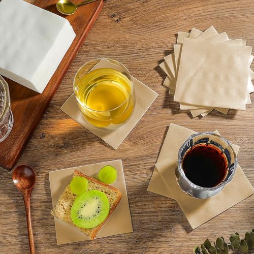 12 Tovaglioli Cocktail In Cotone E Lino - 20x20 Cm, Lavabili, Per Eventi, Casa, Picnic - Foto 5