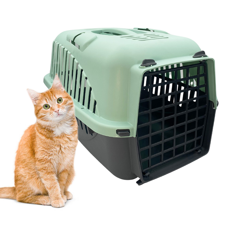 Trasportino Rigido A.U.T.O. Per Cani E Gatti - Design Made In Italy | Rosa/Grigio | 51x37x33 Cm - Foto 10