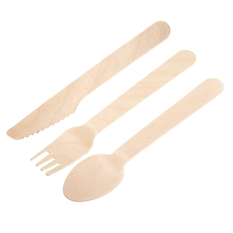 forchetta set di posate composto da cucchiaio coltello Set di posate in legno posate da cucina posate in legno forchetta e coltello 