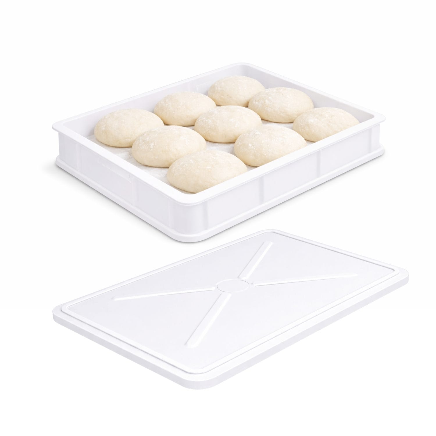 Cassetta Portaimpasto + Coperchio 30x40x10 Contenitore Lievitazione Pizza