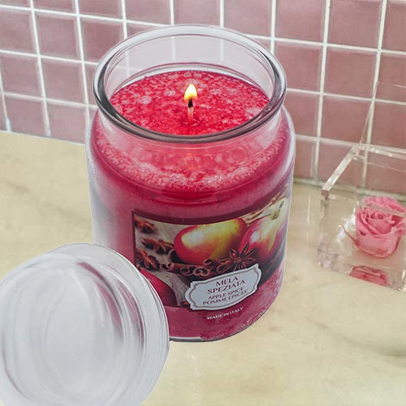 6 Candele Coniche Rosa Bebè - Cereria Di Giorgio - 40 Cm, 14 Ore Di Luce Calda