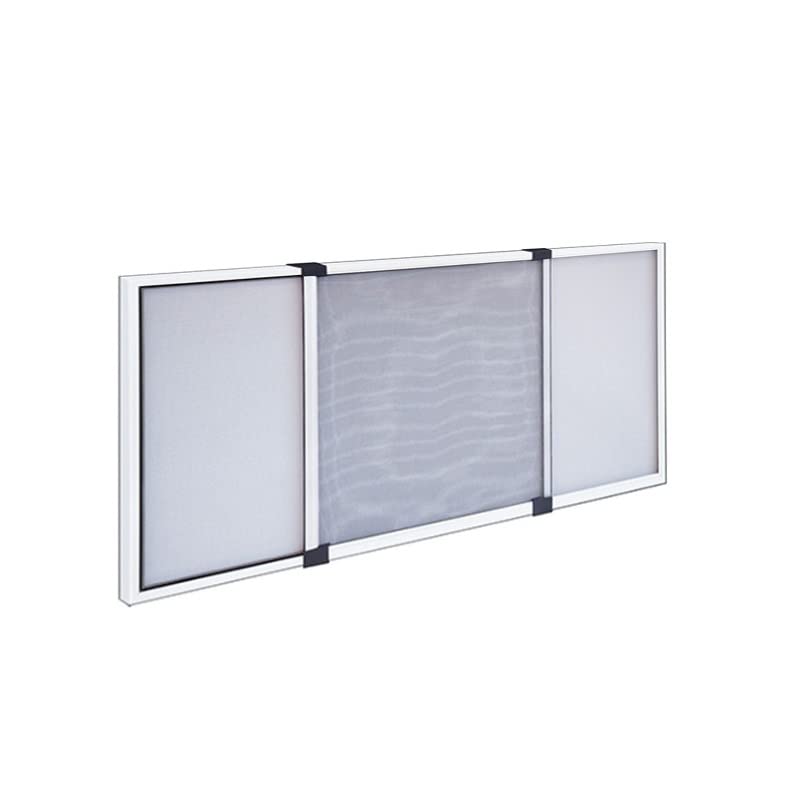 Zanzariera Per Finestra 70x140cm - Con Nastro Magico, Protezione Zanzare Grigia - Foto 10