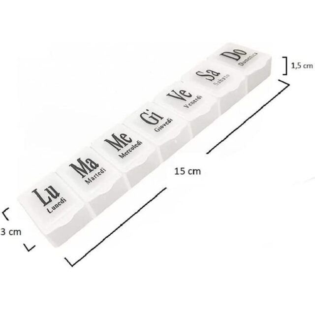 Portapillole Bling A 3 Scomparti Con Strass - Argento, Impermeabile Per Vitamine E Integratori - Foto 6