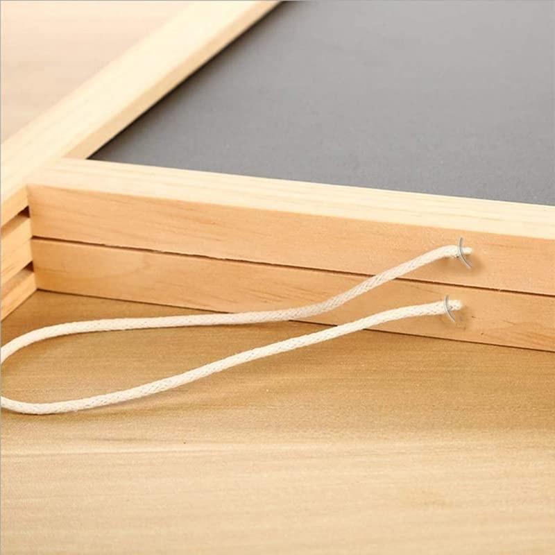 Mini Tavolo A Cavalletto In Legno, Lavagna Bifacciale 24x38 Cm, Per Menu, Numeri Tavolo, Lista Spesa, Decorazione Rustica Per Matrimoni E Feste - 2