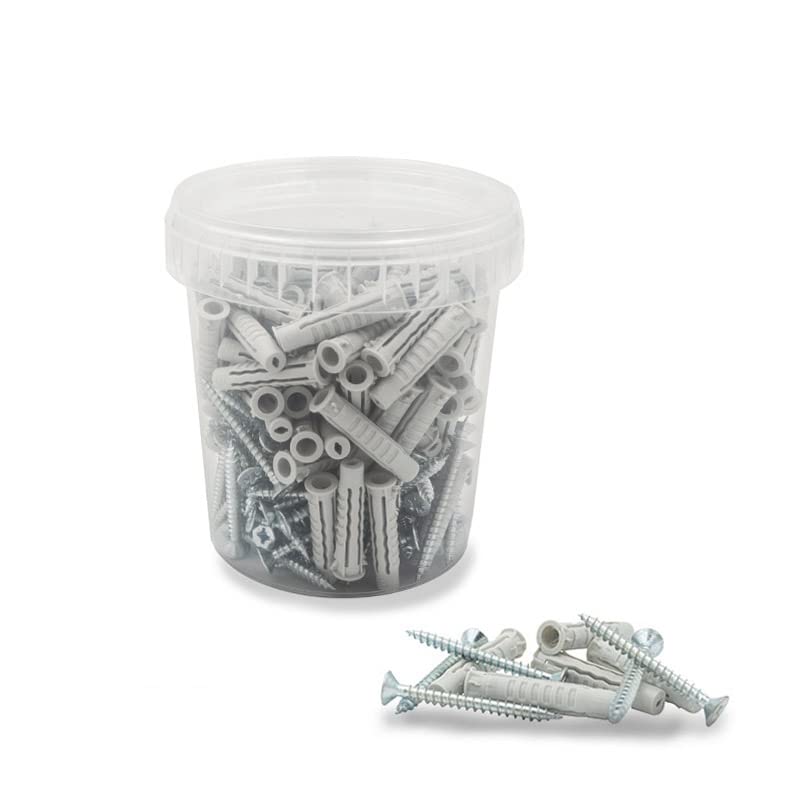 Qrity 100 Pezzi Tasselli Per Cartongesso, Tasselli Con Vite, Tubo - 7
