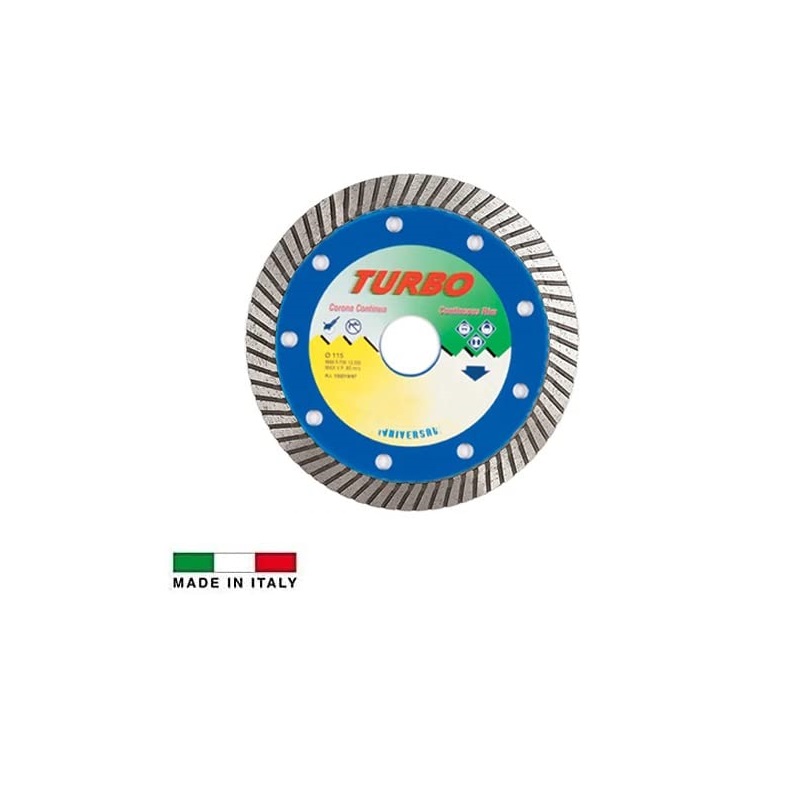 Disco diamantato a corona continua super sottile mis.115x2,2 mm - Per taglio di Gres, Granito, Ceramica e Marmo
