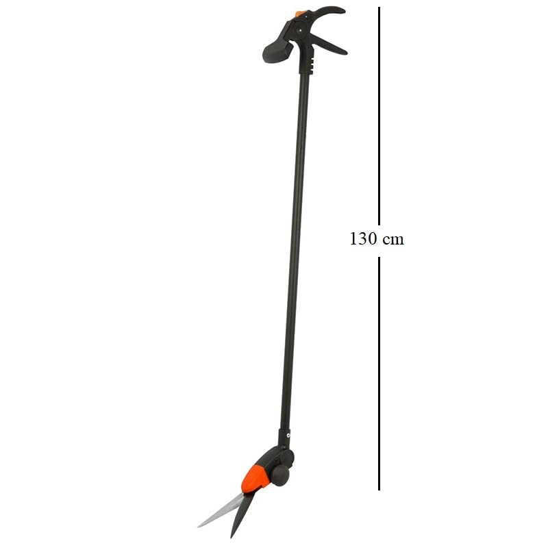 Forbice tagliabordi girevole a 360° con ruote - Manico da 130 cm con impugnatura ergonomica per giardino