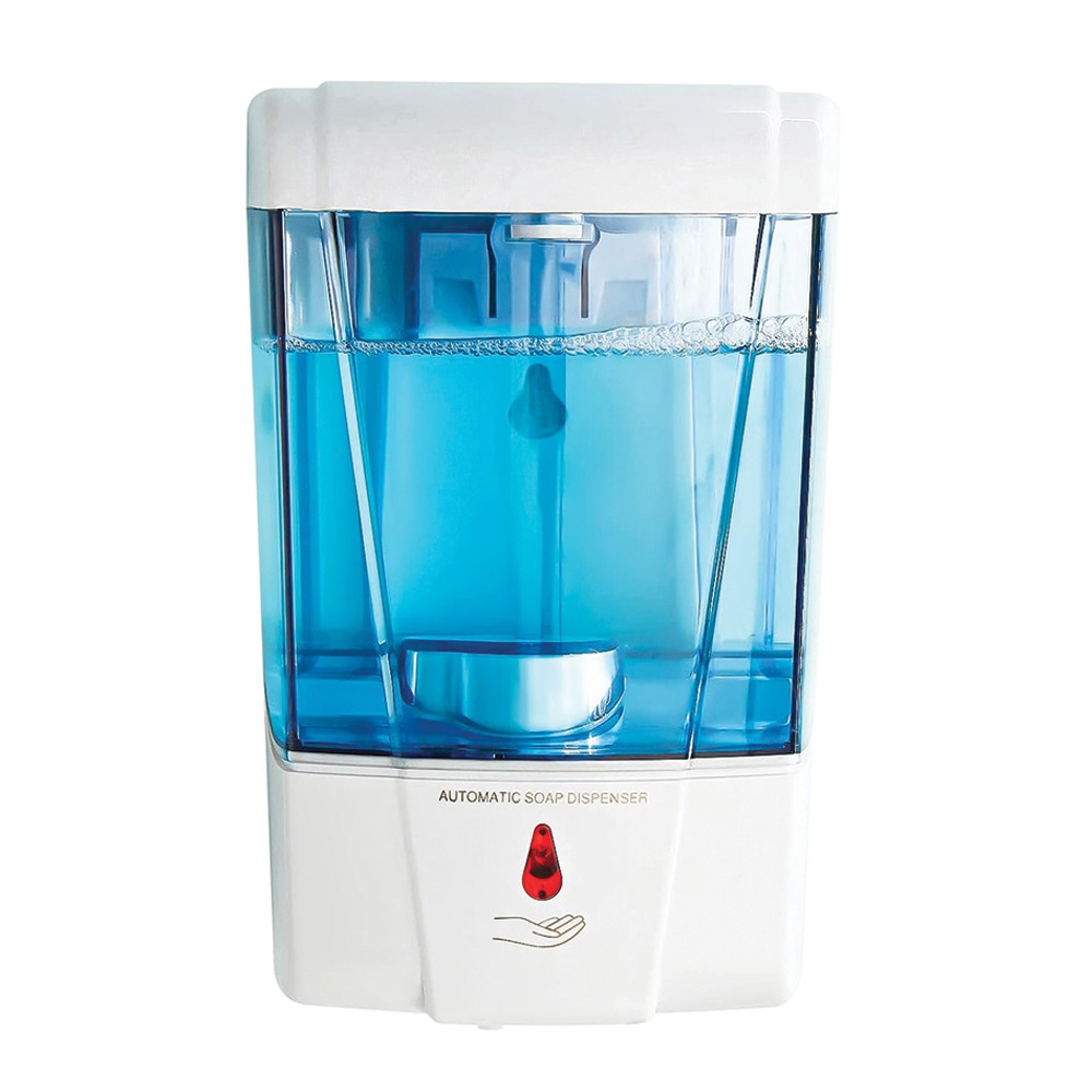 Dispenser Sapone Automatico 500ml – Sensore A Infrarossi – Ricarica USB-C – 4 Livelli Regolabili – Installazione A Parete O Da Tavolo – Impermeabile IPX5