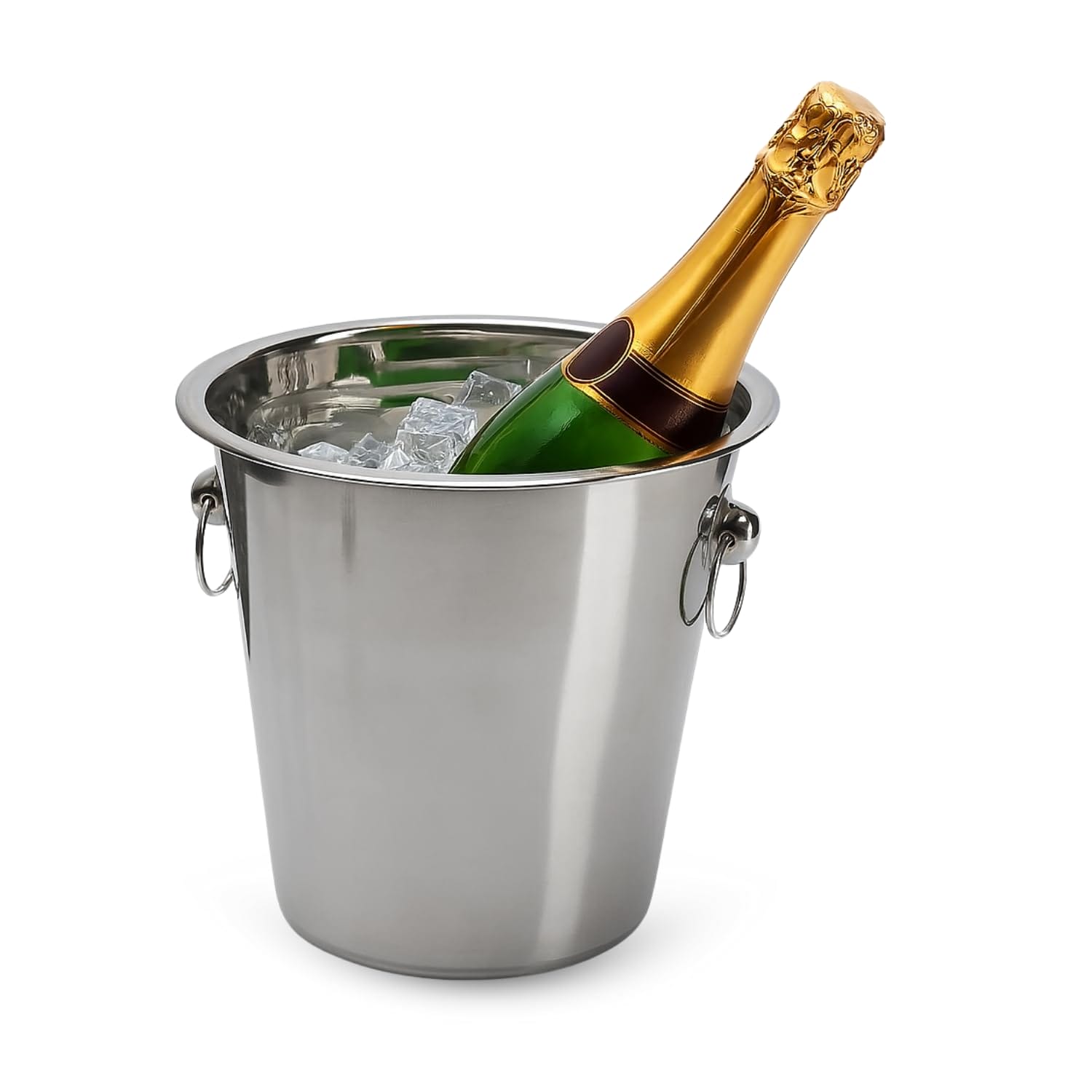Aramox Secchiello per Il Ghiaccio a Doppia Parete in Acciaio Inox con Coperchio per Feste di Matrimonio, per Feste di Bar(3L